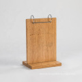 Satom Accept Any DesignTable Display Stand Flip Menu Holder Wooden